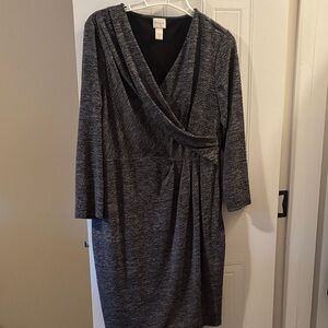 Chico's Charcoal Long Sleeve Dress